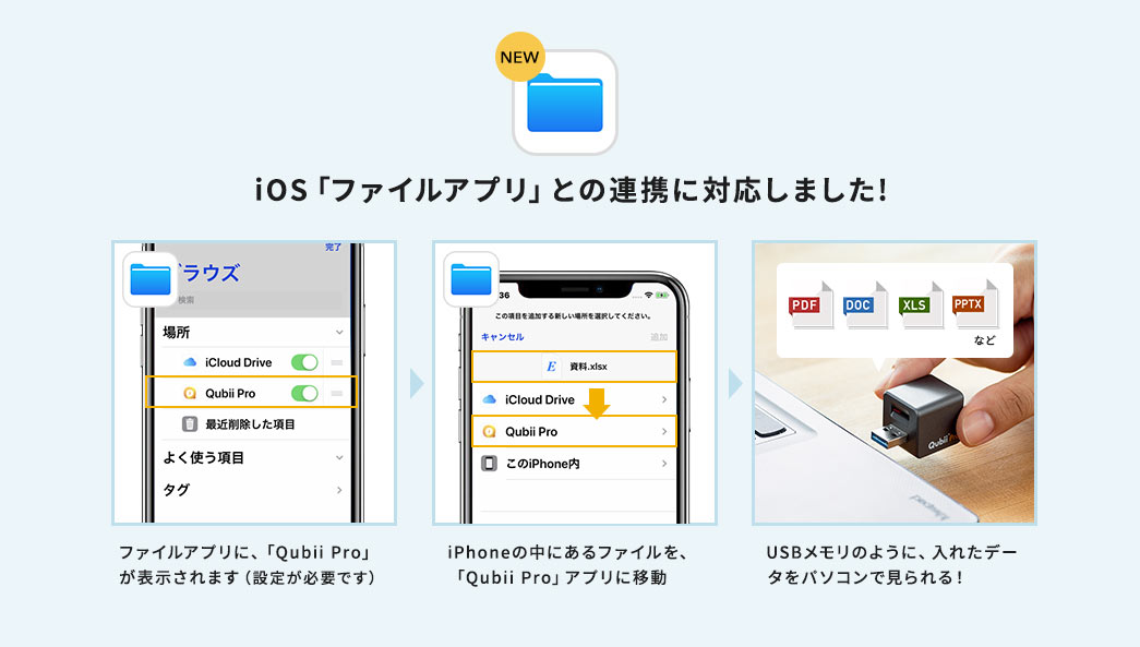 iOS「ファイルアプリ」との連携に対応しました