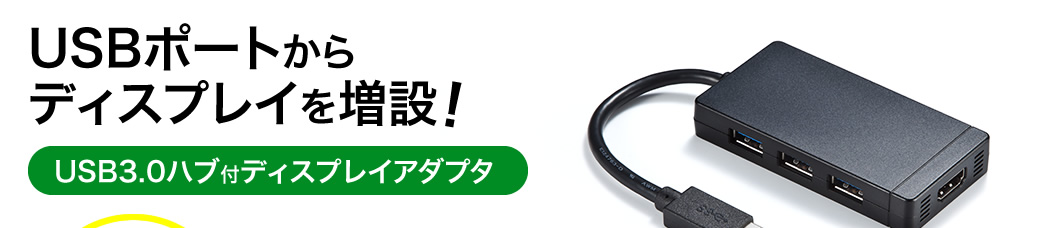 USBポートからディスプレイを増設