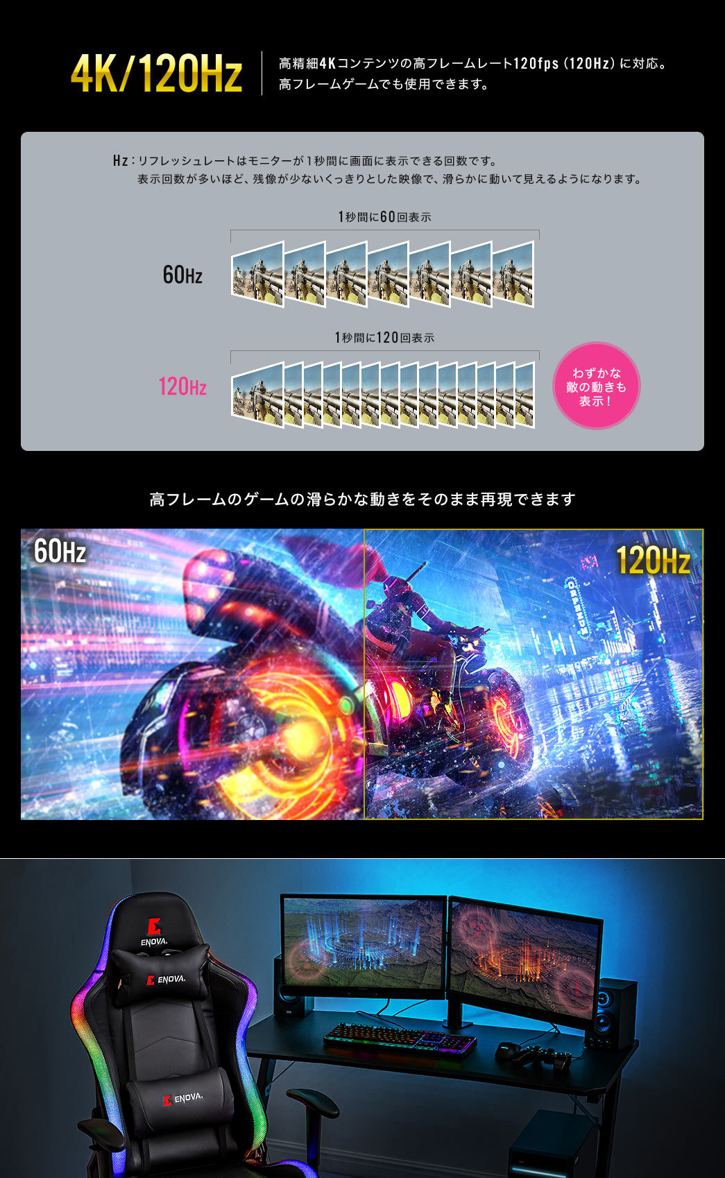 8K/4K120Hzの高画質出力に対応