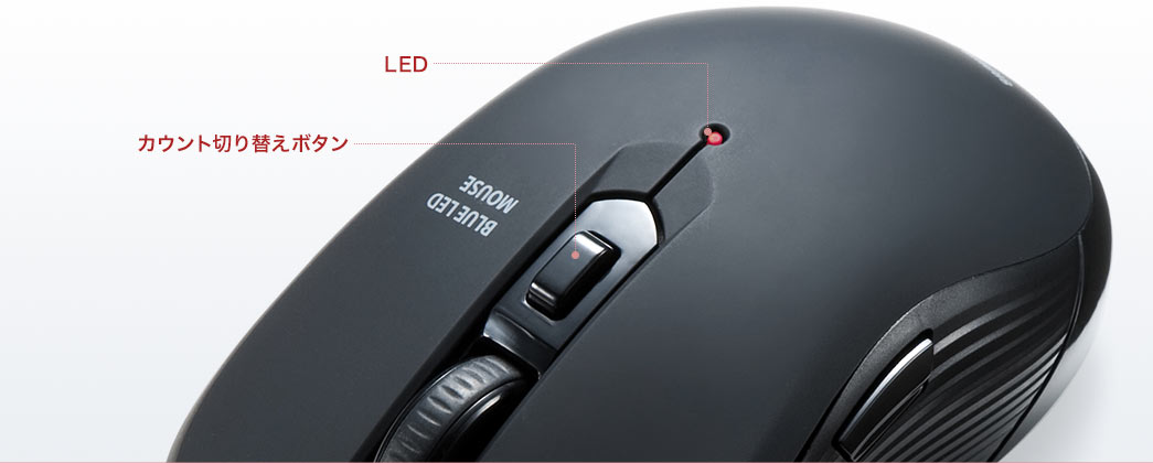 LED カウント切り替えボタン