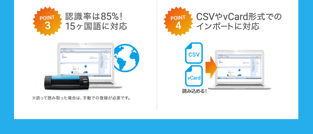 認識率は85T 15ヶ国語に対応
