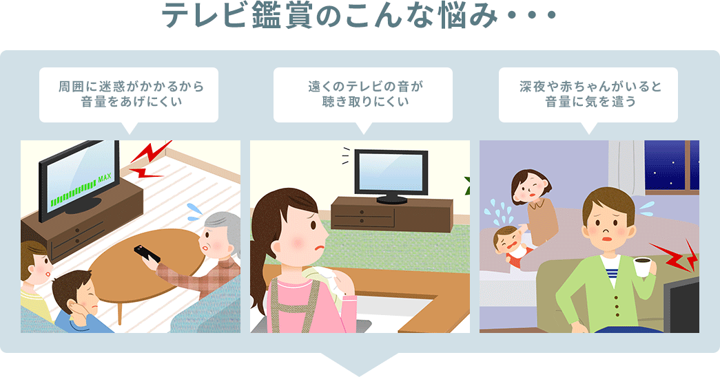テレビ鑑賞のこんな悩み