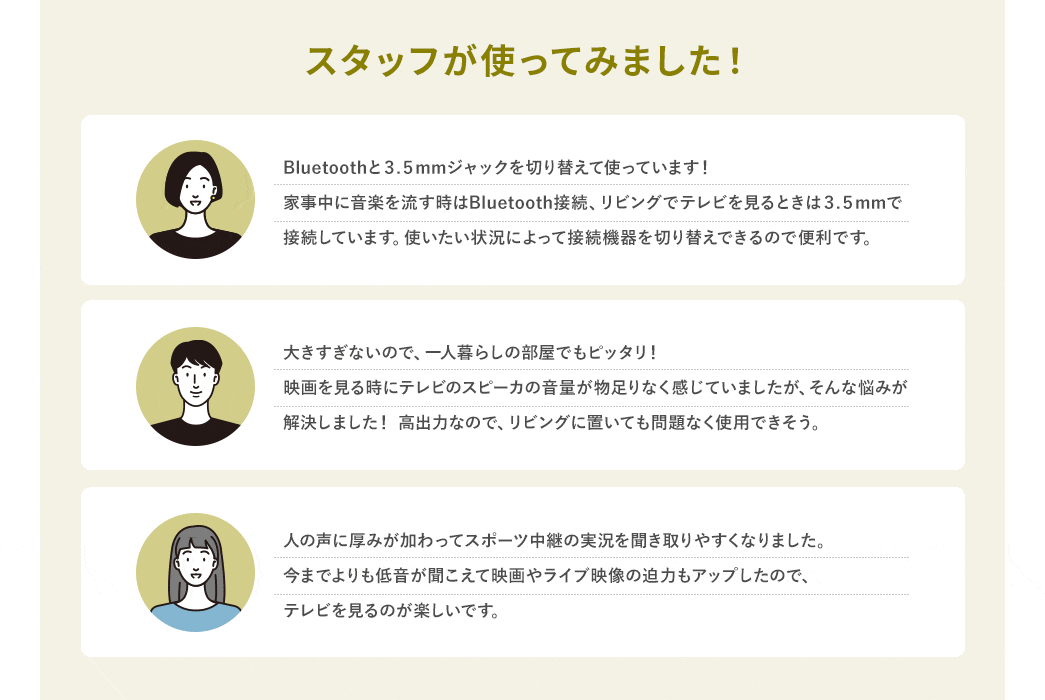 スタッフが使ってみました