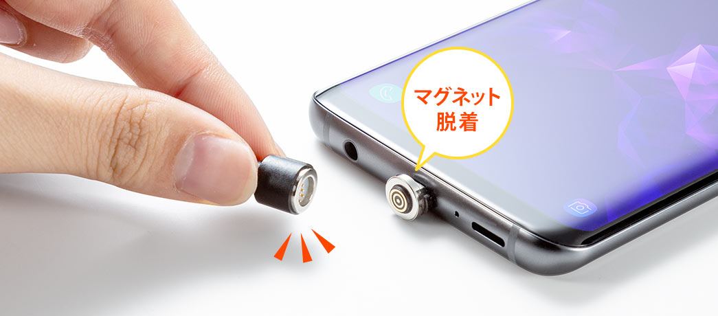 マグネット脱着