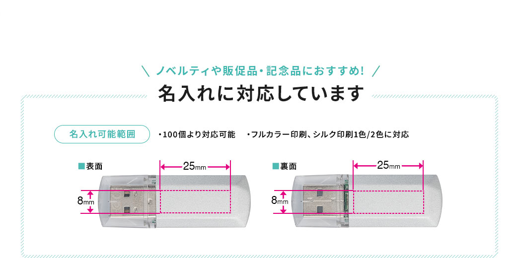 ノベルティや販促品・記念品におすすめ!名入れに対応しています