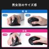 エルゴマウス ワイヤレス 充電式 ブルーLED 5ボタン 静音ボタン