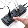 【在庫限り】充電ポート付きUSBハブ 7ポート 充電ポート×3 個別スイッチ USB3.1 Gen1 Aコネクタ接続 セルフパワー