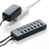 【在庫限り】充電ポート付きUSBハブ 7ポート 充電ポート×3 個別スイッチ USB3.1 Gen1 Aコネクタ接続 セルフパワー