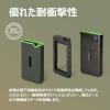 耐衝撃 ポータブルHDD 1TB USB3.1 アイロングレー Transcend StoreJet 25M3  外付けHDD