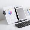 ノートパソコンスタンド データホルダー 書見台 ブックスタンド タブレットスタンド 角度調節6段階 ブラック
