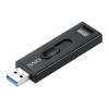 スティック型SSD 1TB USB3.2 Gen2 USB A スライド式コネクタ ブラック テレビ録画 ゲーム機 PS5/PS4対応