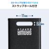 スティック型SSD 2TB USB3.2 Gen2 USB A スライド式コネクタ ブラック テレビ録画 ゲーム機 PS5/PS4対応