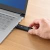 スティック型SSD 2TB USB3.2 Gen2 USB A スライド式コネクタ ブラック テレビ録画 ゲーム機 PS5/PS4対応