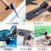 電動エアダスター 充電式 ノズル付き 3段階風量調整 LED付き ガス不使用 クリーナー