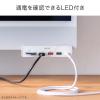 クランプ式USBハブ USB A×3 USB Type-C×1 SD/microSDカードリーダー HDMI出力
