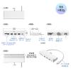 クランプ式USBハブ USB A×3 USB Type-C×1 SD/microSDカードリーダー HDMI出力