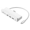 クランプ式USBハブ USB A×3 USB Type-C×1 SD/microSDカードリーダー HDMI出力