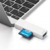 SD/microSDカードリーダー USB Type-C USB 5Gbps USBハブつき スライドキャップ式
