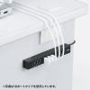 USBハブ USB2.0 USB A×7 セルフパワータイプ ブラック 固定用 面ファスナー付き