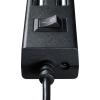 スイッチ付きUSBハブ USB 2.0 USB A×7 セルフパワー ブラック