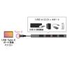 USBハブ USB Type-C接続 USB2.0 4ポート