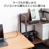USBスピーカー 小型 パソコン用 モニター下 6W コンパクト 2mロングケーブル シンプルデザイン