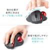 ワイヤレストラックボール NOVA USB-A USB Type-C接続 5ボタン 充電式 エルゴノミクス形状