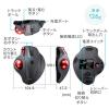 ワイヤレストラックボール NOVA USB-A USB Type-C接続 5ボタン 充電式 エルゴノミクス形状