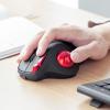 ワイヤレストラックボール NOVA USB-A USB Type-C接続 5ボタン 充電式 エルゴノミクス形状