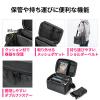 ポータブル電源収納バッグ(汎用・キャリーバッグ・収納ケース・ショルダーベルト付き・700-BTL045・700-BTL046対応)