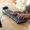 メカニカルキーボード 赤軸 メカニカル テンキー付き バックライト搭載 ロープロファイルスイッチ Nキーロールオーバー