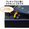 マグネット端子 スマートフォン充電スタンド USB Type-C microUSB接続 5V/2A