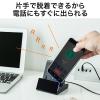マグネット端子 スマートフォン充電スタンド USB Type-C microUSB接続 5V/2A