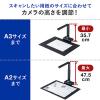 スタンドスキャナー A2 A3対応 書画カメラ機能 自炊 OCR対応 2000万画素 USB接続 内蔵マイク付き Zoom WEB会議