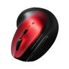 Bluetoothエルゴマウス 縦型 マルチペアリング 静音ボタン 乾電池式 レッド