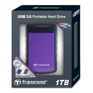 メモリダイレクト/ポータブルHDD 1TB USB3.0 Transcend StoreJet 25H3P