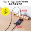 【値下げ品】4in1 USB2.0ケーブル PD60W対応 Type-C Type-A microUSB 1m 高耐久 ポリエチレンメッシュケーブル 充電 データ転送 スマホ タブレット ブラック