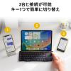 折りたたみ式Bluetoothキーボード タッチパッド搭載 スタンド機能つき iPhone iPad用
