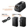 ポータブルワイヤレスアンプ 200W出力 ワイヤレスマイク2本付属 キャスター付き