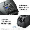 ポータブルワイヤレスアンプ 200W出力 ワイヤレスマイク2本付属 キャスター付き