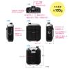 ポータブル拡声器 ハンズフリー ヘッドセットマイク付き microSD USBメモリ 音楽再生