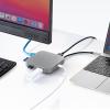 モバイルドッキングステーション 巻き取り USB Type-C PD100W対応 4K対応 8in1 HDMI VGA microSD&SDカード イーサネット