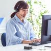 Bluetoothヘッドセット モノラル/片耳 充電台付 スタンド付属 テレワーク 在宅勤務 コールセンター向け Zoom/Meet Now/Microsoft Teams対応