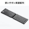 折りたたみ式 Bluetoothキーボード iPhone iPad用 英字配列 パンタグラフキー マルチペアリング対応