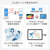Piconizer 4 128GB USBメモリ バイオレット Lightning USB Type-C iPhone Android 対応 MFi認証品