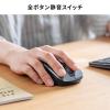 ワイヤレスマウス 小型マウス 静音マウス Type-Aワイヤレス 5ボタン ブラック