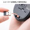 ワイヤレスマウス 小型マウス 静音マウス Type-Aワイヤレス 5ボタン レッド
