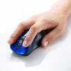 ワイヤレスマウス 小型マウス 静音マウス Type-Aワイヤレス 5ボタン ブルー