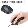 USB Type-C 有線マウス 小型 静音マウス 5ボタン ブラック