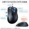 USB Type-C 有線マウス 小型 静音マウス 5ボタン ブラック